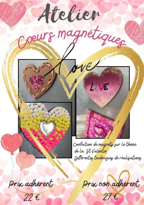 Atelier Coeurs magnétiques - Prix de réservation